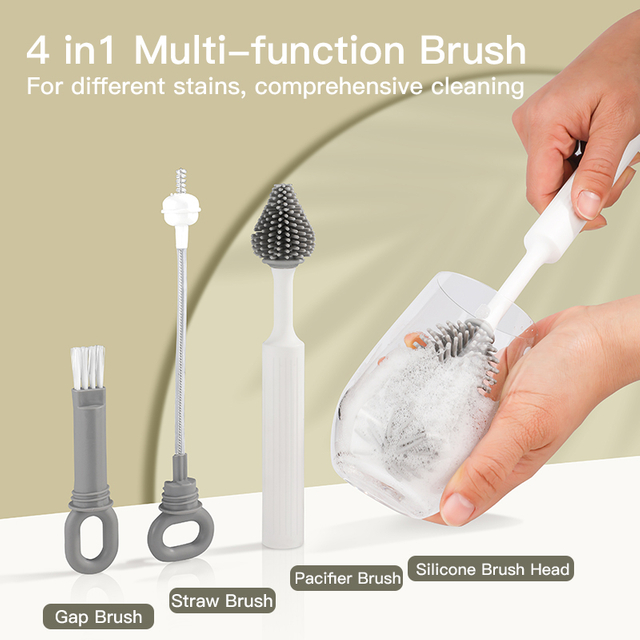 4 в 1 многоцелевой набор кисти для бутылок