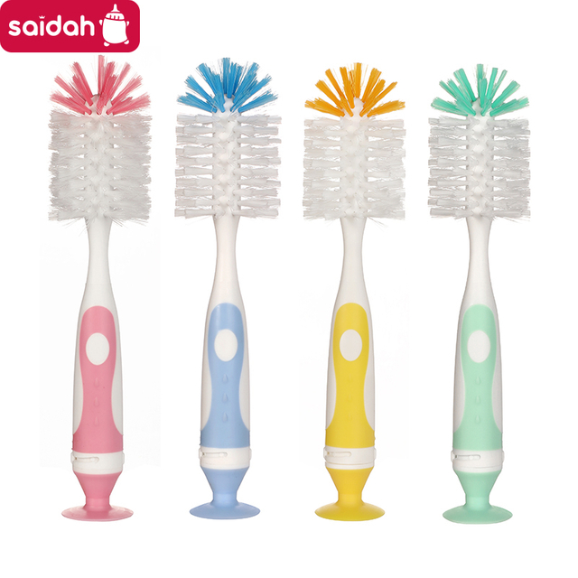 2 из 1 1-го ребенка нейлон детская бутылка чашка для очистки щетки всасывающая стенда тип кормля