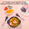 Двойная слоя деленная чаша для детского питания - предотвратить смешивание вкуса - БПБ.
