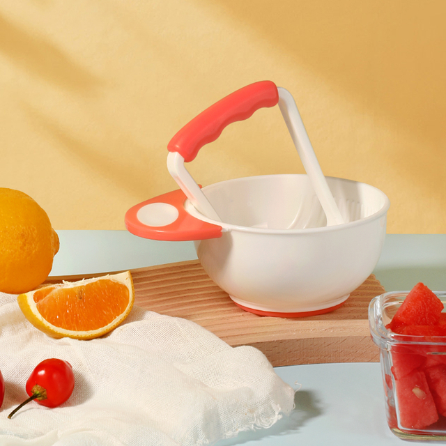 1-минутное домашнее детское питание: легкая ручная шлифовальная миска для фруктов и овощей