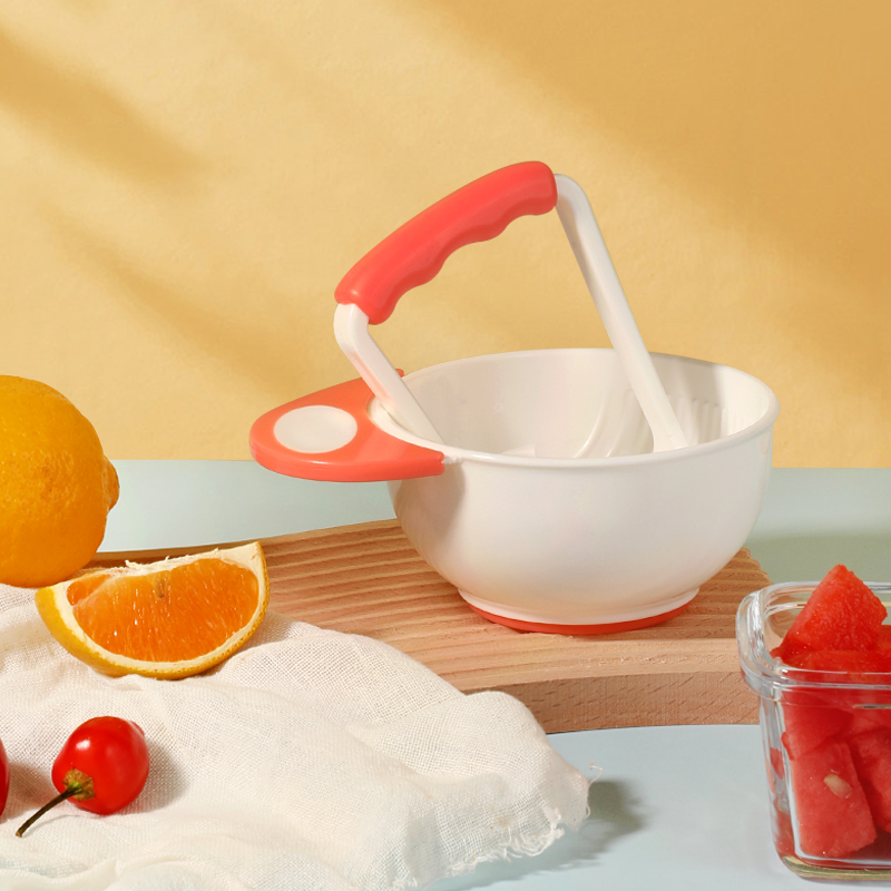 1-минутное домашнее детское питание: легкая ручная шлифовальная миска для фруктов и овощей