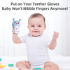 Детские варежки в прорезывание зубов | Пищевые силиконовые перчатки против Nibble | Нежный успокаивающий дизайн кролика дизайнер