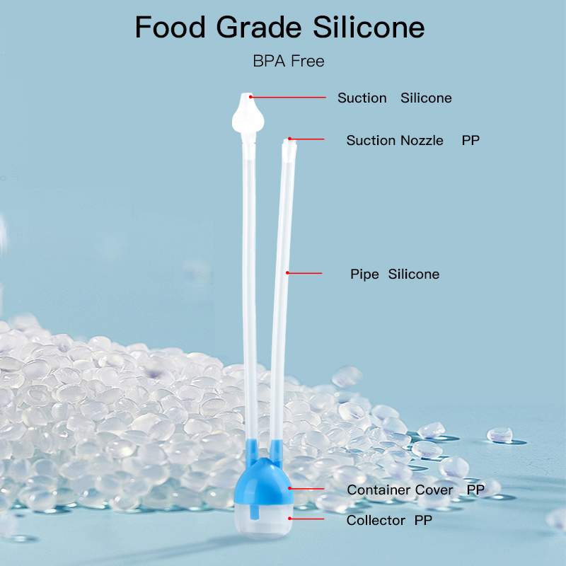 Нежный гигиенический антирефлюксный детский носовой аспиратор с силиконом