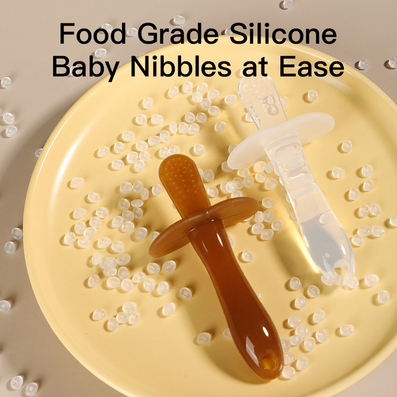 Без BPA, гибкая силиконовая прорезывающая зуба для детей