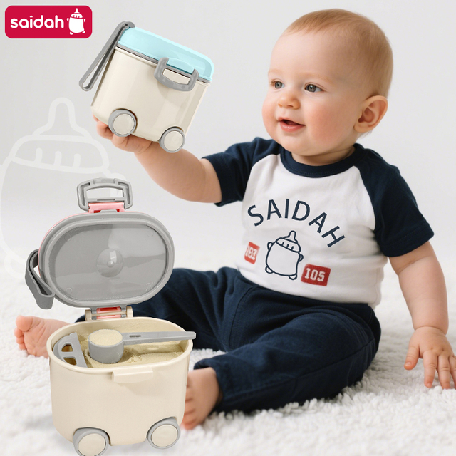 400 мл SAIDAH sd8128 -колеса типа Портативный контейнер для молока с большим объемом с ручкой с ручкой
