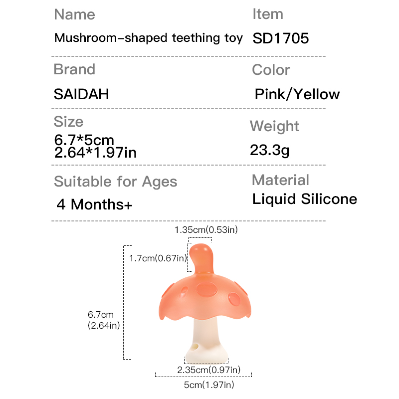Успокаивающая игрушка с силиконовым прорезом без BPA для облегчения резинки