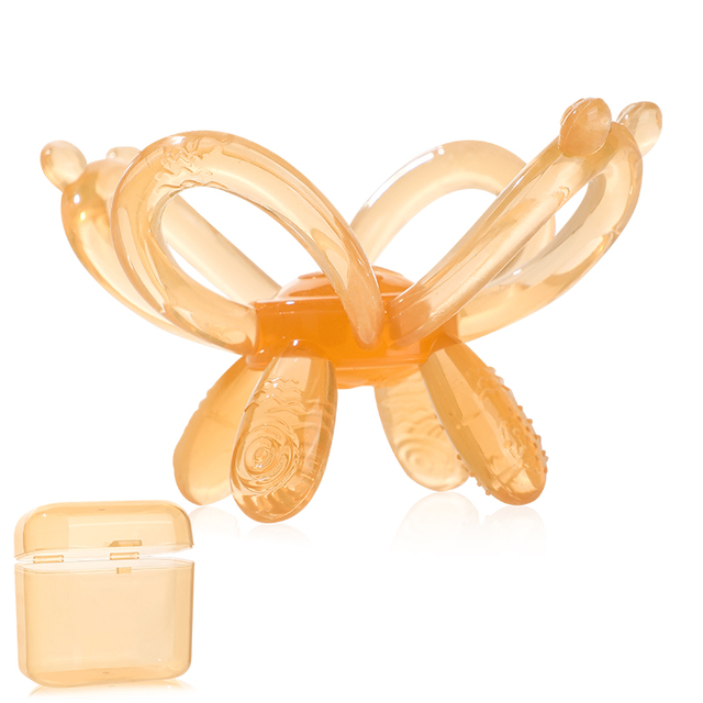 Натуральный нежный мяч для прорезывания зубов - сенсорная игрушка для рельефа для младенцев