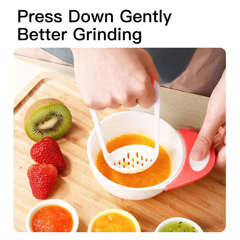 1-минутное домашнее детское питание: легкая ручная шлифовальная миска для фруктов и овощей